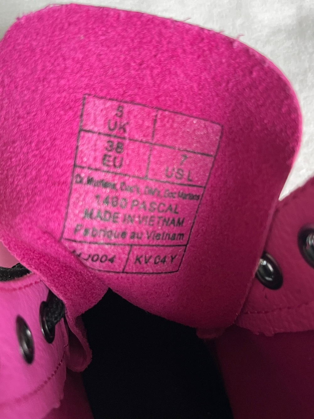 New Dr. Martens Women's 1460 Pascal Boot in Pink, 7 - Picture 4 of 4
